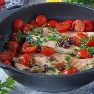 Tranci di Salmone alla Mediterranea